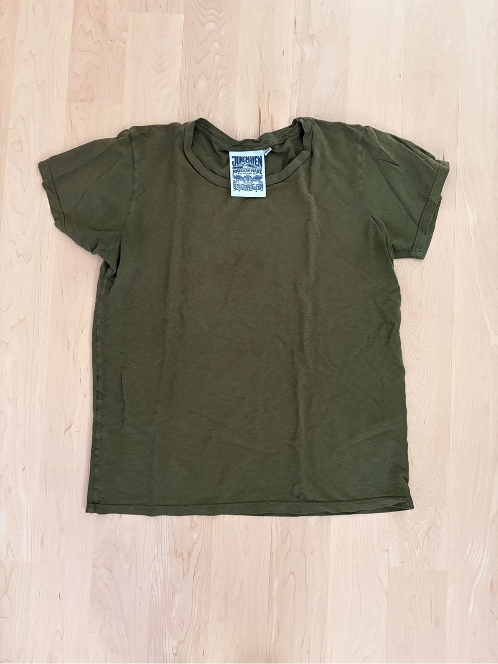 Jungmaven Olive Green Short Sleeve Tee
